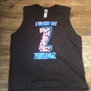 “ I want my Zumba” tank